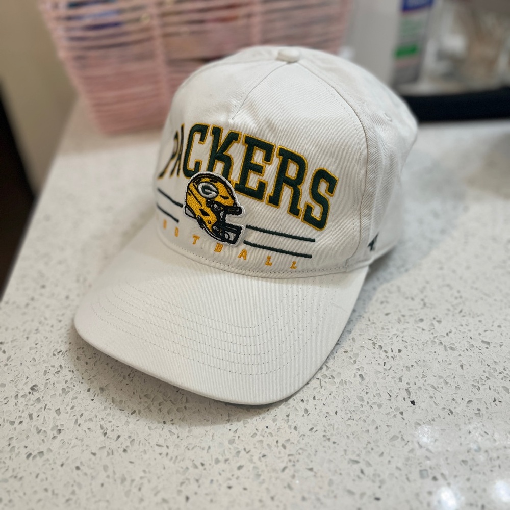 47 Brand White Packers Football Hat